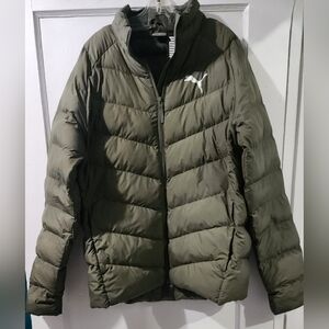 Puma Olive Puffer Jacket